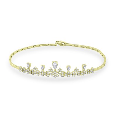 Βραχιόλι Χρυσό 14 Καρατίων Με Ζιργκόν oro2898