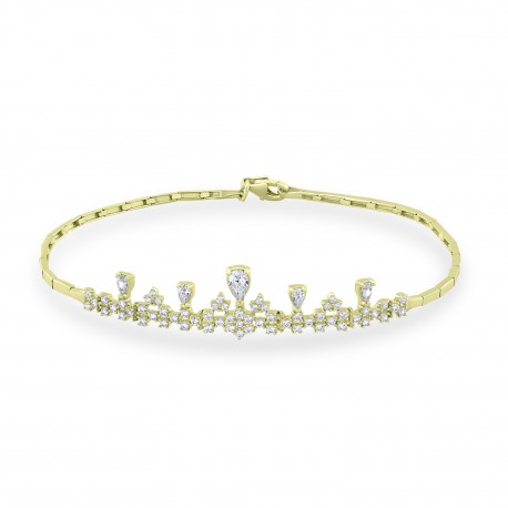 Βραχιόλι Χρυσό 14 Καρατίων Με Ζιργκόν oro2898 