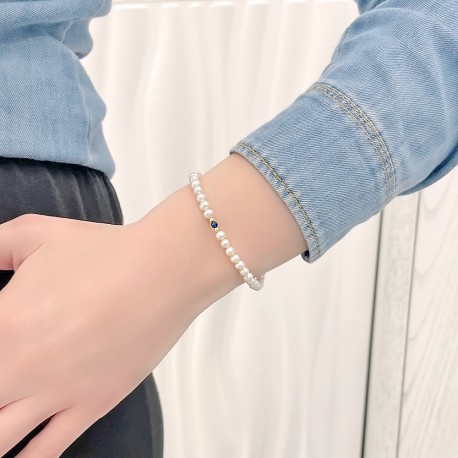 Βραχιόλι Χρυσό 14 Καράτια Με Μαργαριτάρια Fresh Water Pearl oro1540 