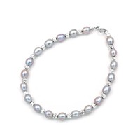 Βραχιόλι Μαργαριτάρι Fresh Water Pearl Με Λευκόχρυσο Κούμπωμα Κ14 oro3009