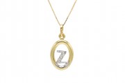 Μονόγραμμα Z Xρυσό 14 Καρατίων oro1205